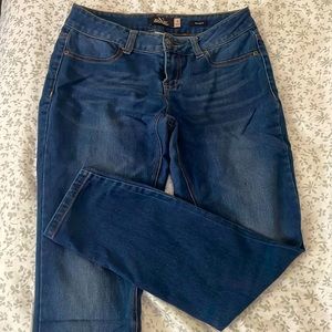 blue denim skinny jeans